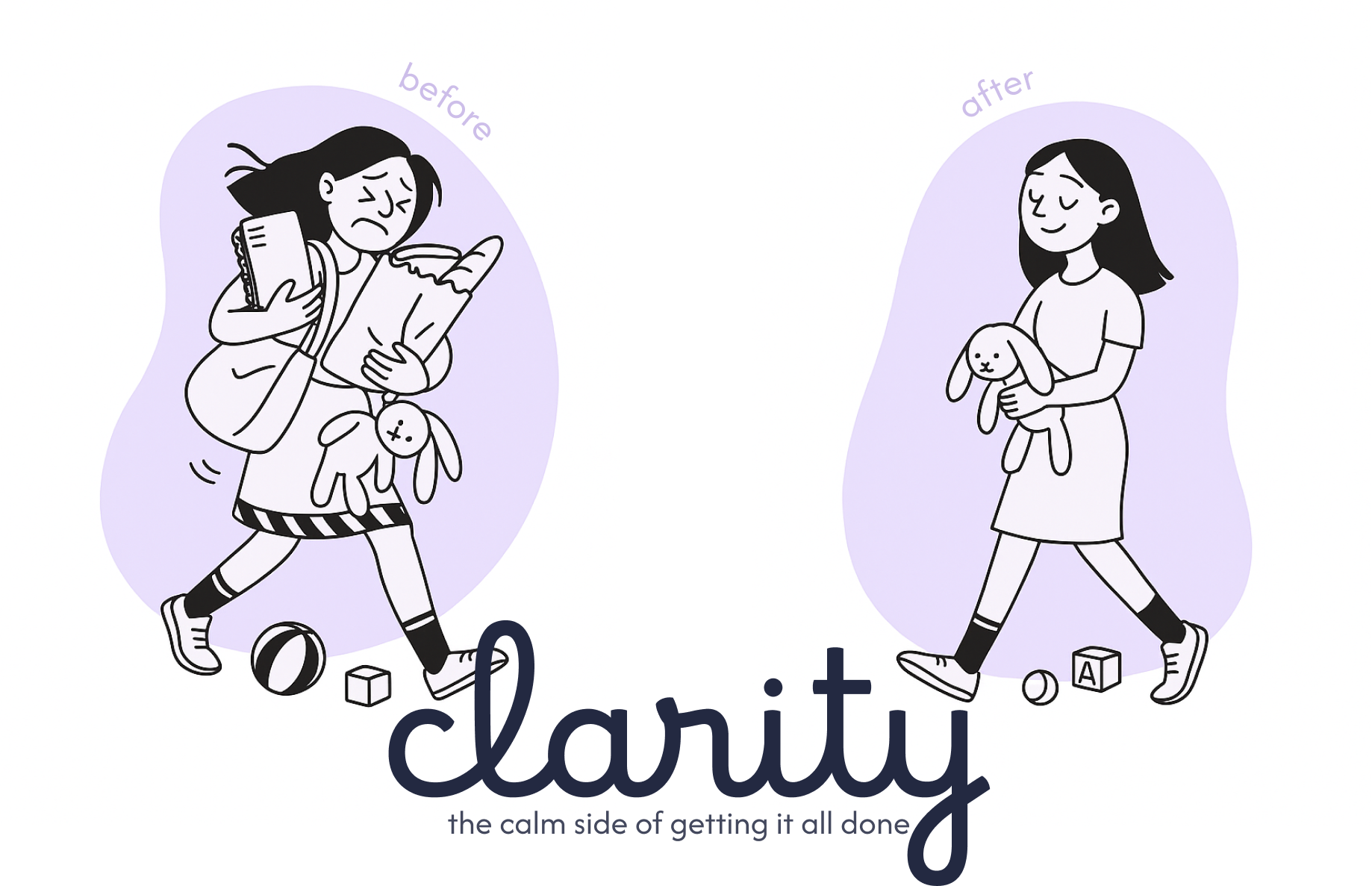 clarity – before and after